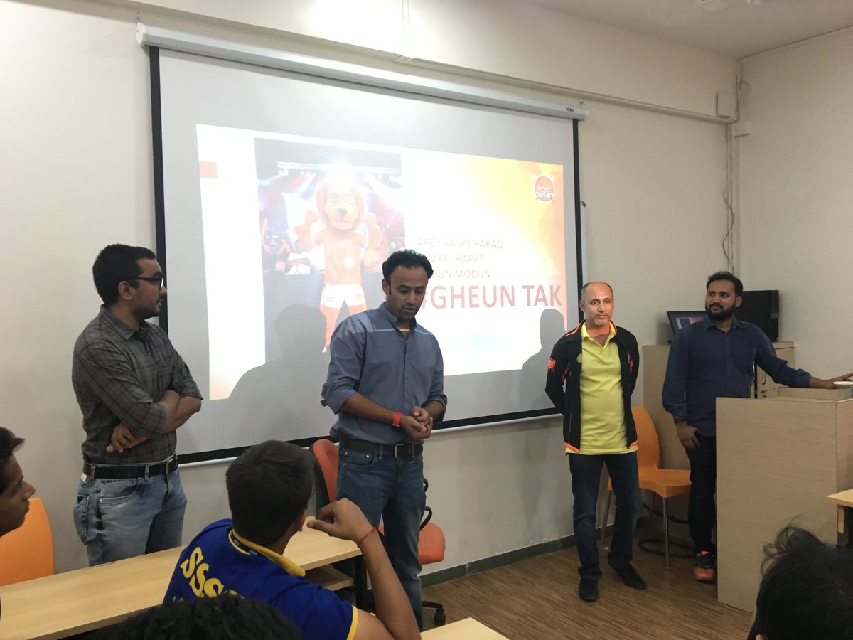 SSSSPune's tweet photo. The @PuneriPaltan management team delivered an interactive session for our students who gained valuable insights of the sports industry! https://t.co/xzIF3uWOFh