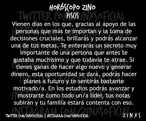 zinos__'s tweet photo. #EnCuatroEsMásRico 
#HoróscopoZino #Piscis
Parte I, II, III &amp; IV. https://t.co/qpMjSJ3s8X