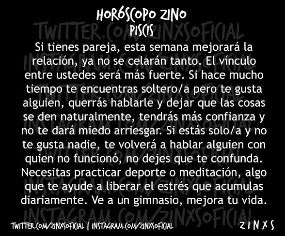 zinos__'s tweet photo. #EnCuatroEsMásRico 
#HoróscopoZino #Piscis
Parte I, II, III &amp; IV. https://t.co/qpMjSJ3s8X
