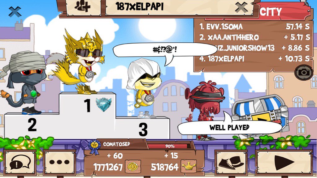 1SOMAx's tweet photo. Get on my level, son! #funrun2 #ANTI4HERO #JuniorShow13 #187xElPapi https://t.co/DVGj0xGixE