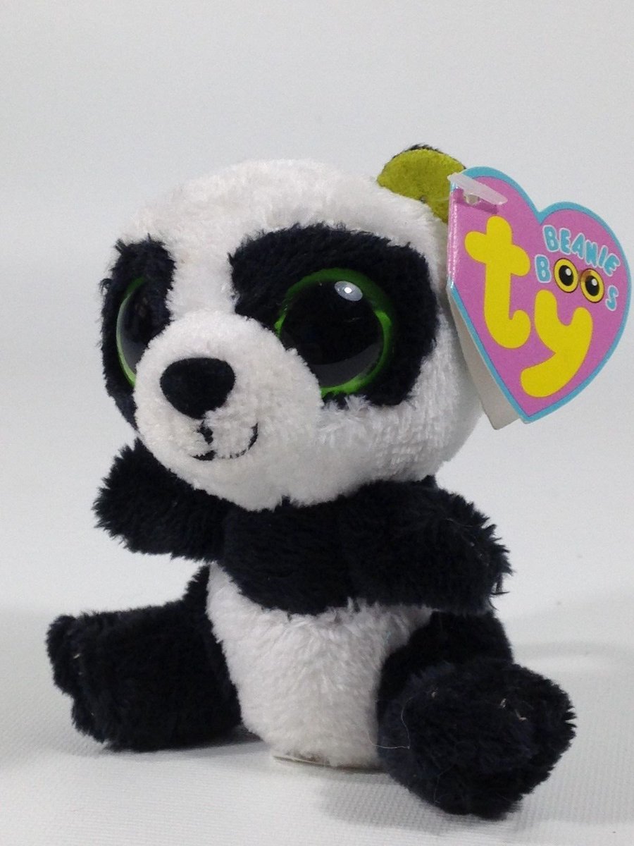 Beanie Boo Key Clip BAMBOO the Panda   ebay.com/itm/Ty-Beanie-…  #plushtoys #giftforkids #giftforchildren #softtoy