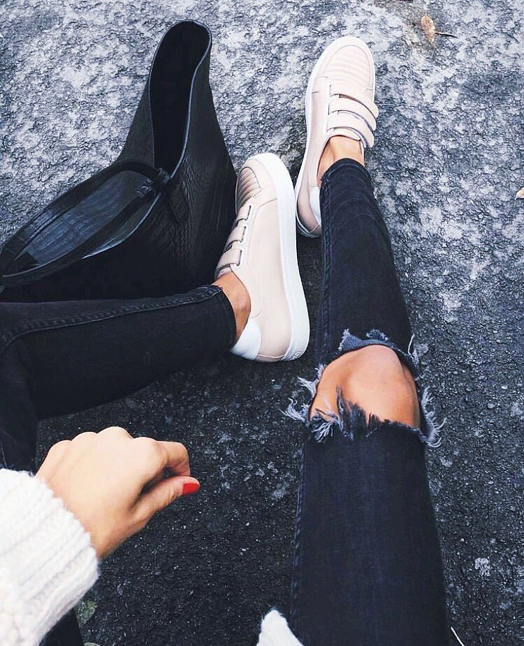 There's no crying in baseball 😉 our Jude Mid Rise Super Skinnies perfectly torn in Carbon #BlackOrchidDenim #distressedjeans