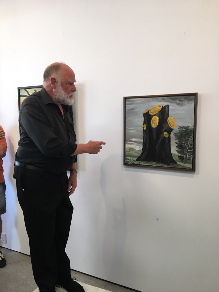 gunnerwattsie's tweet photo. Warwick Brown and Frizzell's Black Stump, at Northart https://t.co/wOPV55272q