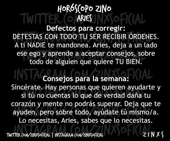 zinos__'s tweet photo. #EnCuatroEsMásRico 
#HoróscopoZino #Aries
Parte I, II, III &amp; IV. https://t.co/hUkOd2ugIb