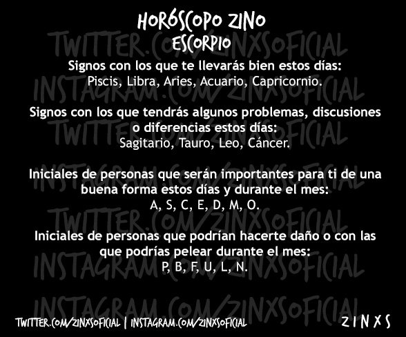zinos__'s tweet photo. #EnCuatroEsMásRico 
#HoróscopoZino #Escorpio
Parte I, II, III &amp; IV. https://t.co/N1ZpEt6oAJ