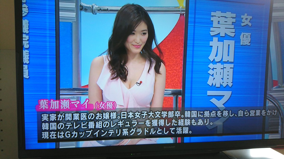 かいちょー 現在 葉加瀬マイさんがそこまで言って委員会npに出演中です 葉加瀬マイ そこまで言って委員会np かいちょー 現在 葉加瀬マイさんがそこまで言って委員会npに出演中です 葉加瀬マイ そこまで言って委員会np