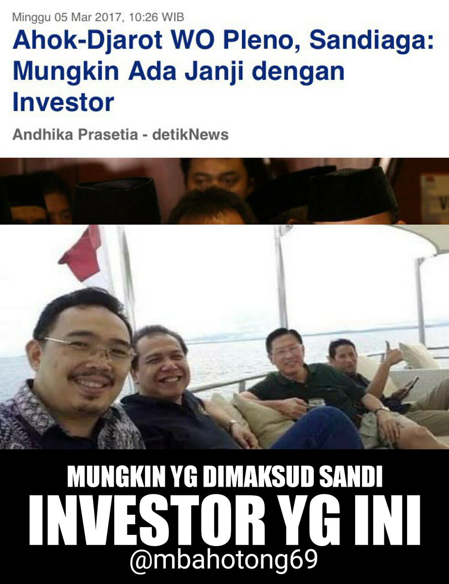Ahok Djarot WO Pleno Sandiaga Mungkin Ada Janji Dengan Investor Ahok Djarot WO Pleno Sandiaga Mungkin Ada Janji Dengan Investor