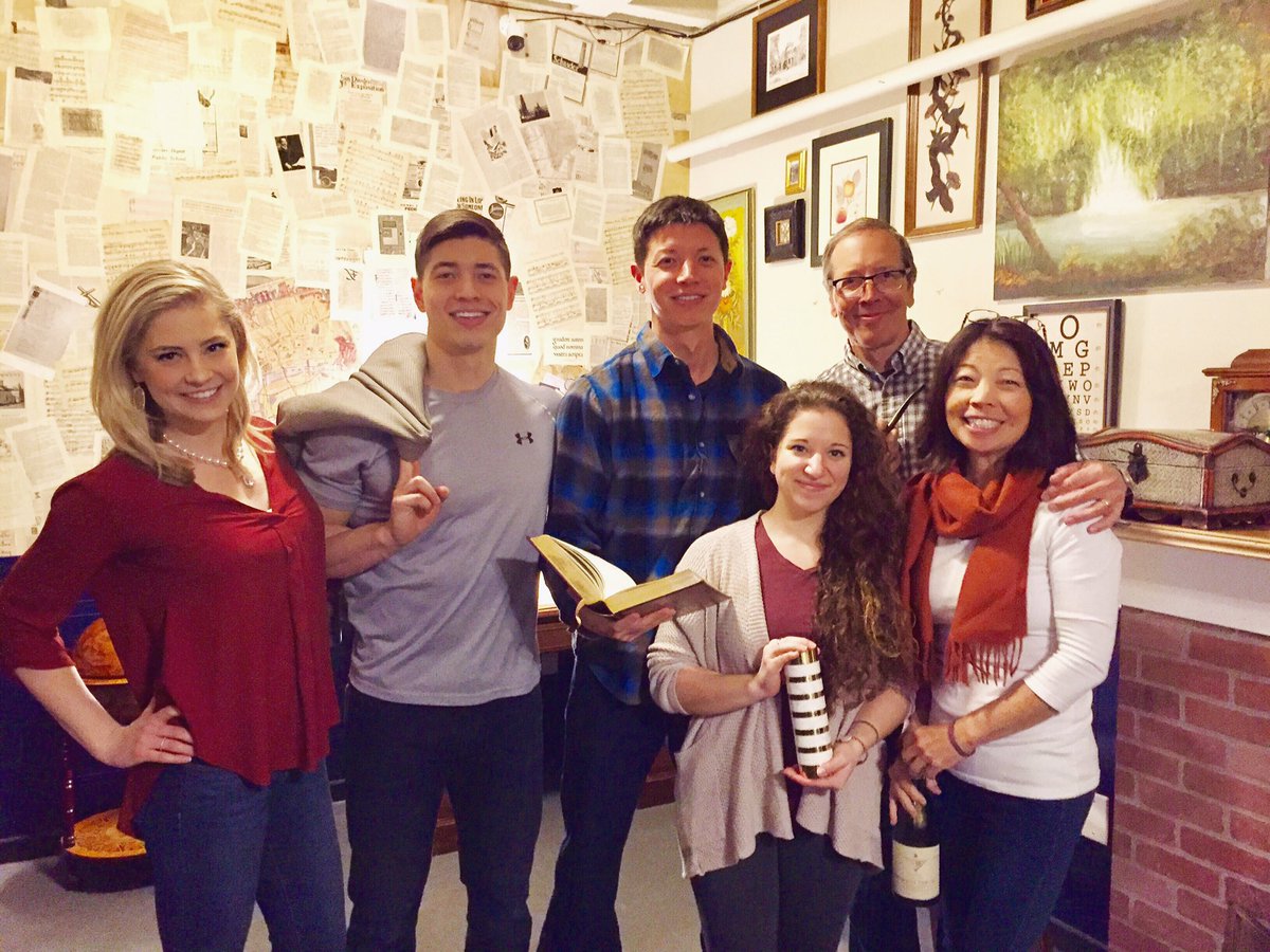 ClaireA_Wx's tweet photo. We escaped! Had an awesome time at @EscapeGamesPDX! A little Sherlock Holmes mystery couldn't get past us! 🕵🏻🗝🕰🔓#wegotprops #escapegamepdx https://t.co/cLl9fMCfnh