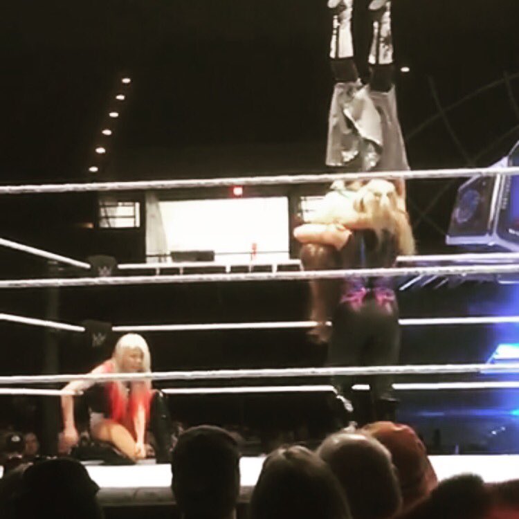 Log_How_Stetz's tweet photo. When @NatbyNature owns the ring! Awesome night! #WWELaCrosse #FirstWWE https://t.co/svJGmj9cmt