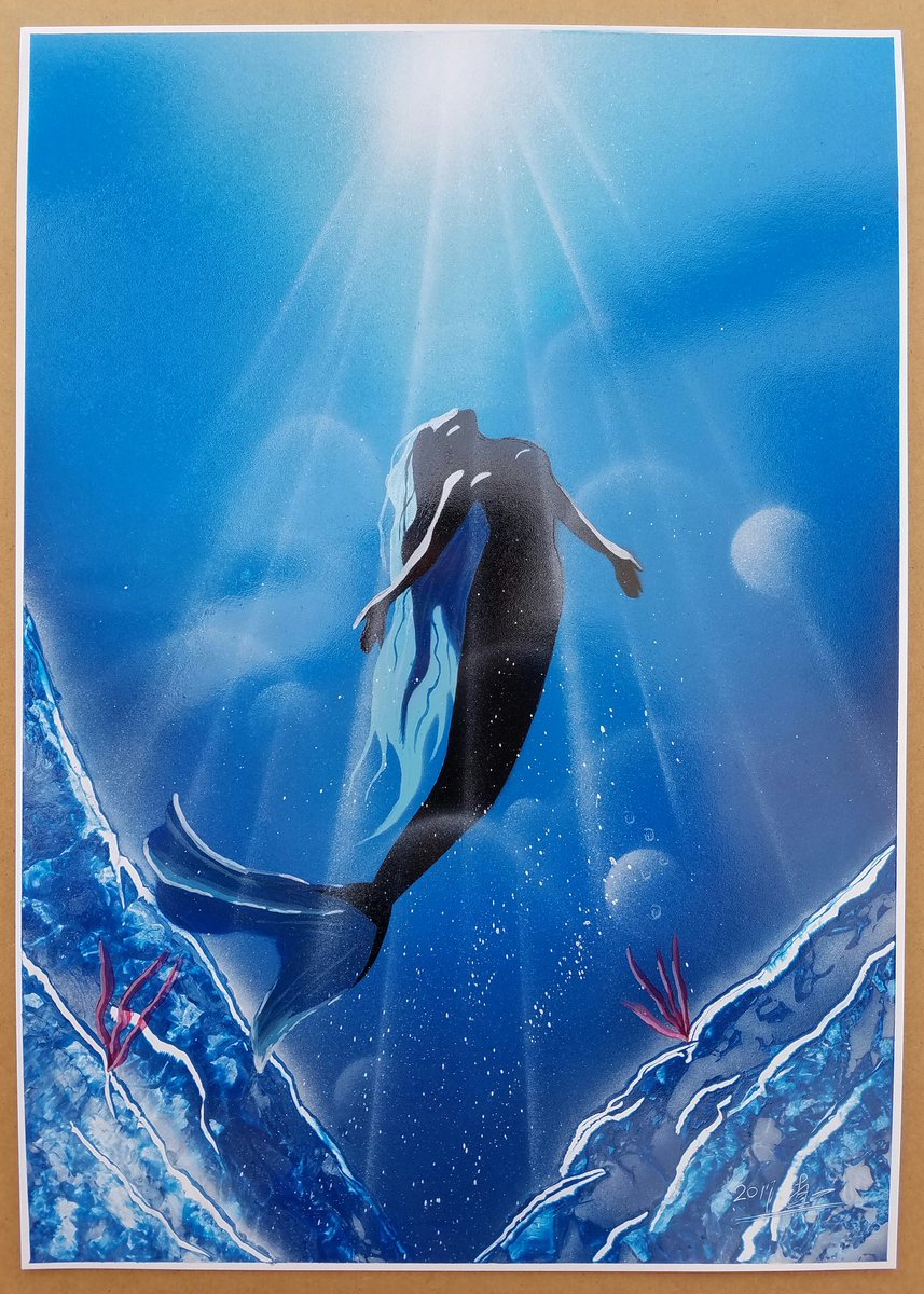 21人気新作 スプレーアート 人魚 Www Anavara Com