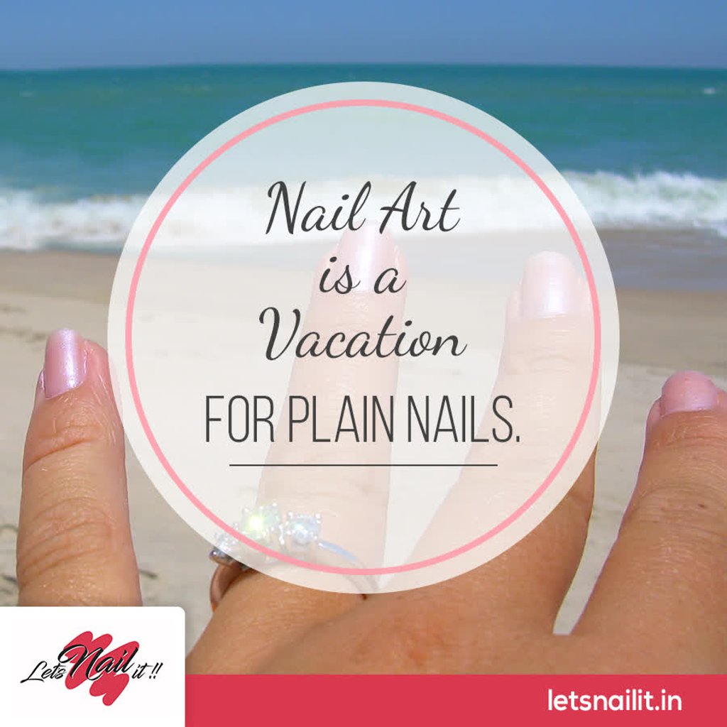 letsnail_it's tweet photo. Nail Art is Vacation for plain nails.\
Visit us at Shop no. A127, 1st floor, Nirvana courtyard, South city 2, Gurgaon.
#LetsNailIt #NailAr https://t.co/EQpi2zt5mh