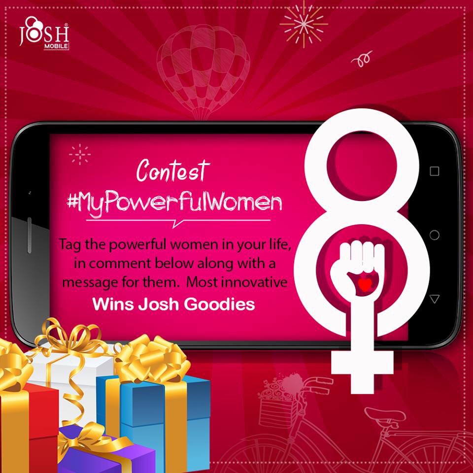 ContestKhel's tweet photo. #ContestAlert @JoshMobileIndia - Last Chance to win #JoshGoodies. Participate in #MyPowerfulWomen #Contest now #ContestKhel https://t.co/PsUFAipBle