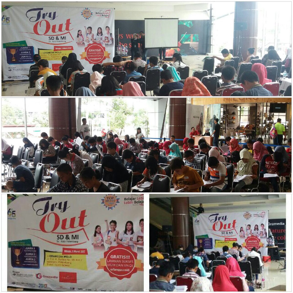 BukuERLANGGA's tweet photo. Halo Palembang!! 
Semangat mengikuti Tryout di @gramediaworld. #tryouterlangga 😊 https://t.co/VYLULjYxYD