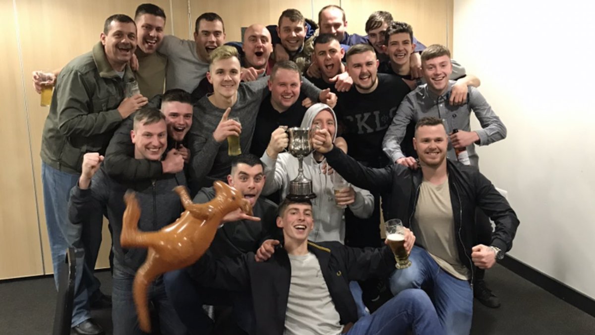 Just sinking in now that we have done the double but well done to all involved #teamwork #lannysonfire