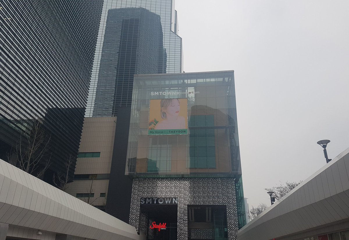 kaskusone's tweet photo. Strolling around Coex and saw #MyVoice's #Taeyeon billboard &amp; poster https://t.co/YOrXZZ7o6w