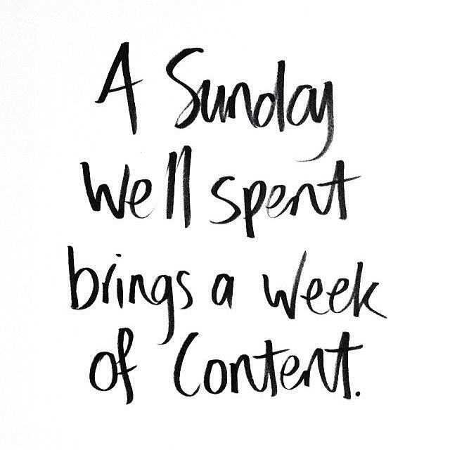 Good morning. How is your Sunday shaping up? The perfect end to a fun filled weekend, or a busy day preparing for Monday morning?