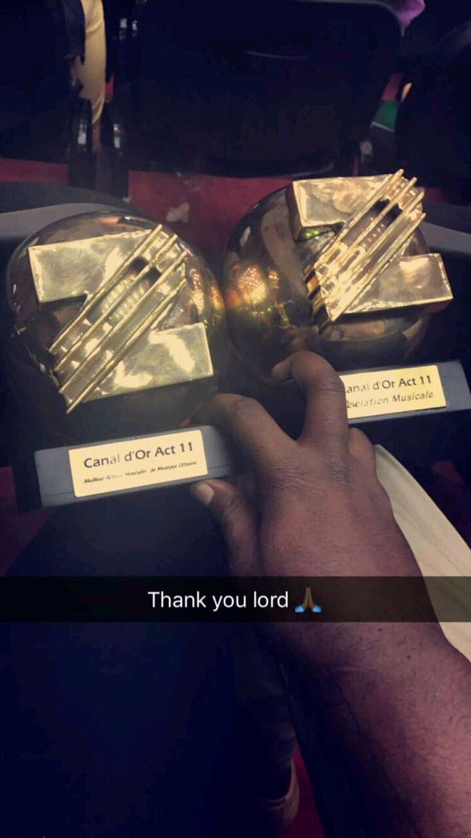 Merci  d'avoir massivement voté pour LOCKO car grâce à vous , il repart avec 2 trophées au #Canal2Or

#Thankyoulord #Lockomotive #BigDreams