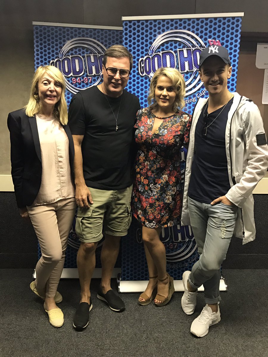 zebrasquare001's tweet photo. Just hanging out at @GoodHopeFM @CraigPort @littlemisslouch @danilo_acquisto #craigport #MBFWCT17 https://t.co/Mgv847ENKC