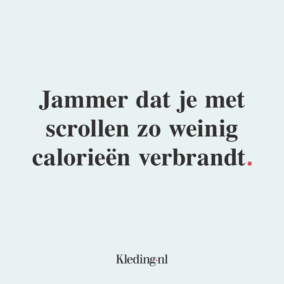 Zouden we dan niet allemaal super skinny zijn? 

ow.ly/HKbJ309Bai7