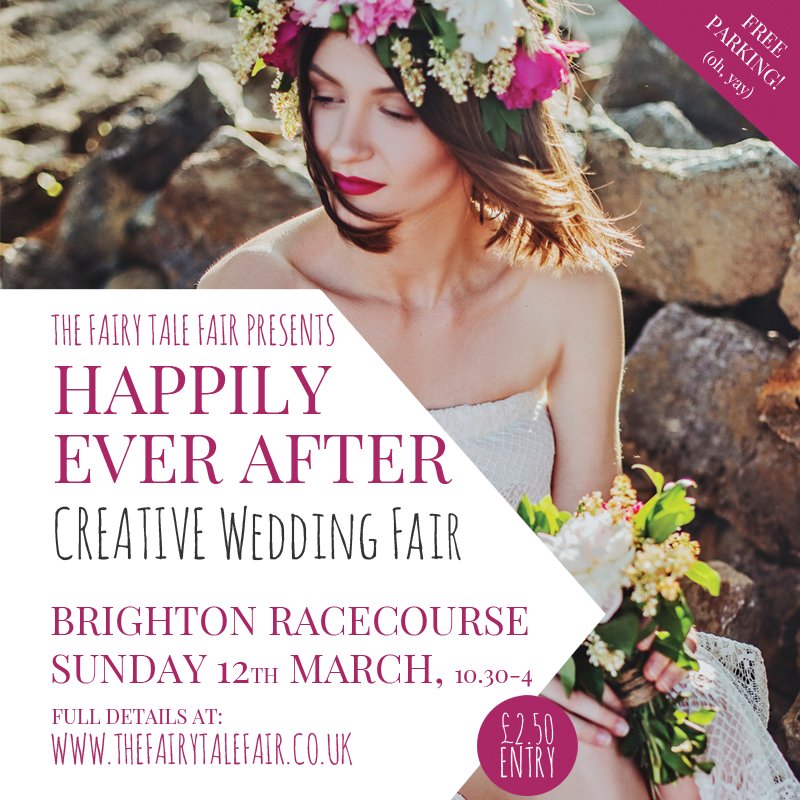 FairyTale_Fair's tweet photo. ONE WEEK TODAY! We look forward to welcoming you next Sun 12th March to our Creative Wedding Fair at @BrightonRace. https://t.co/shvzUv7kY5 https://t.co/P2r3ZZ3vgY