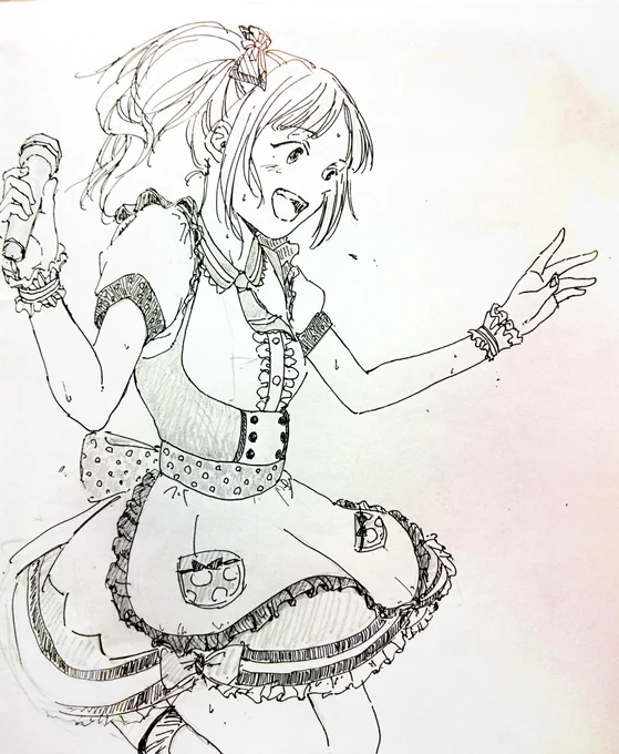 響子ちゃん可愛いですね SSRいないけど描いた 