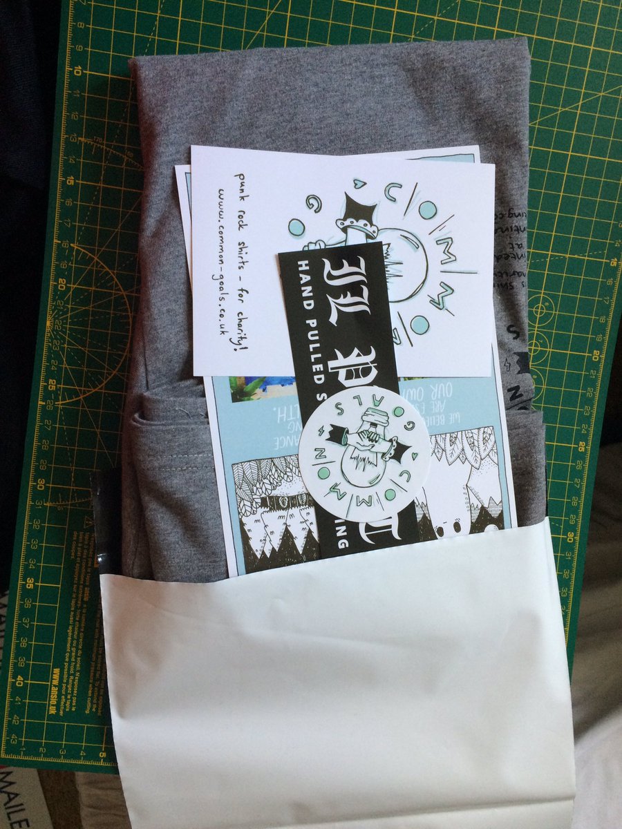 CommonGoals's tweet image. Packing the orders of the new @gnarwolvespunx charity shirt! Nearly £100 raised for The Clock Tower in Brighton so far 🤘