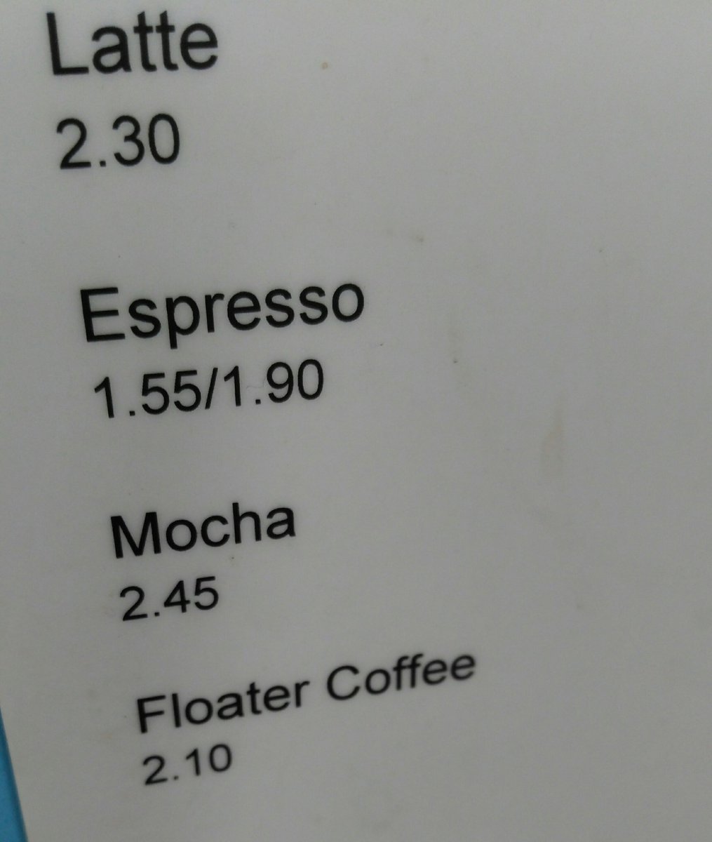 C_l_a_r_e_t's tweet image. I&apos;ll just have the Latte thanks #whatthe