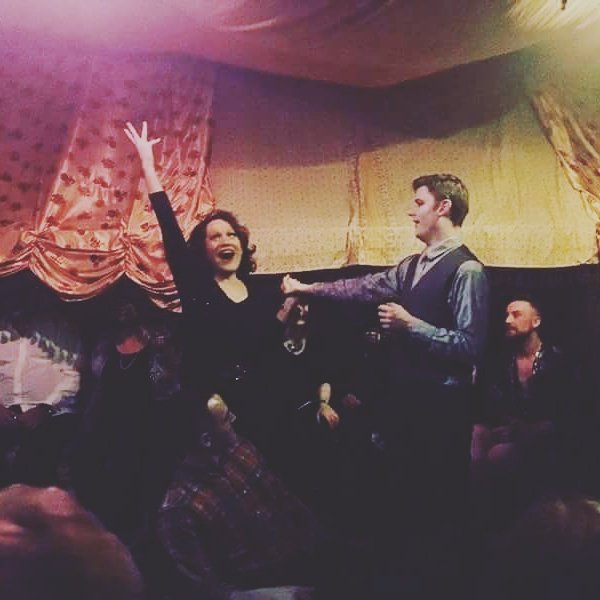 EvieLake's tweet photo. Singing with spectacular and addictive @DustyLimits #DorianBlack #1934 #FreudBar #shaftesburyavenue #LGBTHM17 #CaravanClub https://t.co/Z2DIrPUsZm