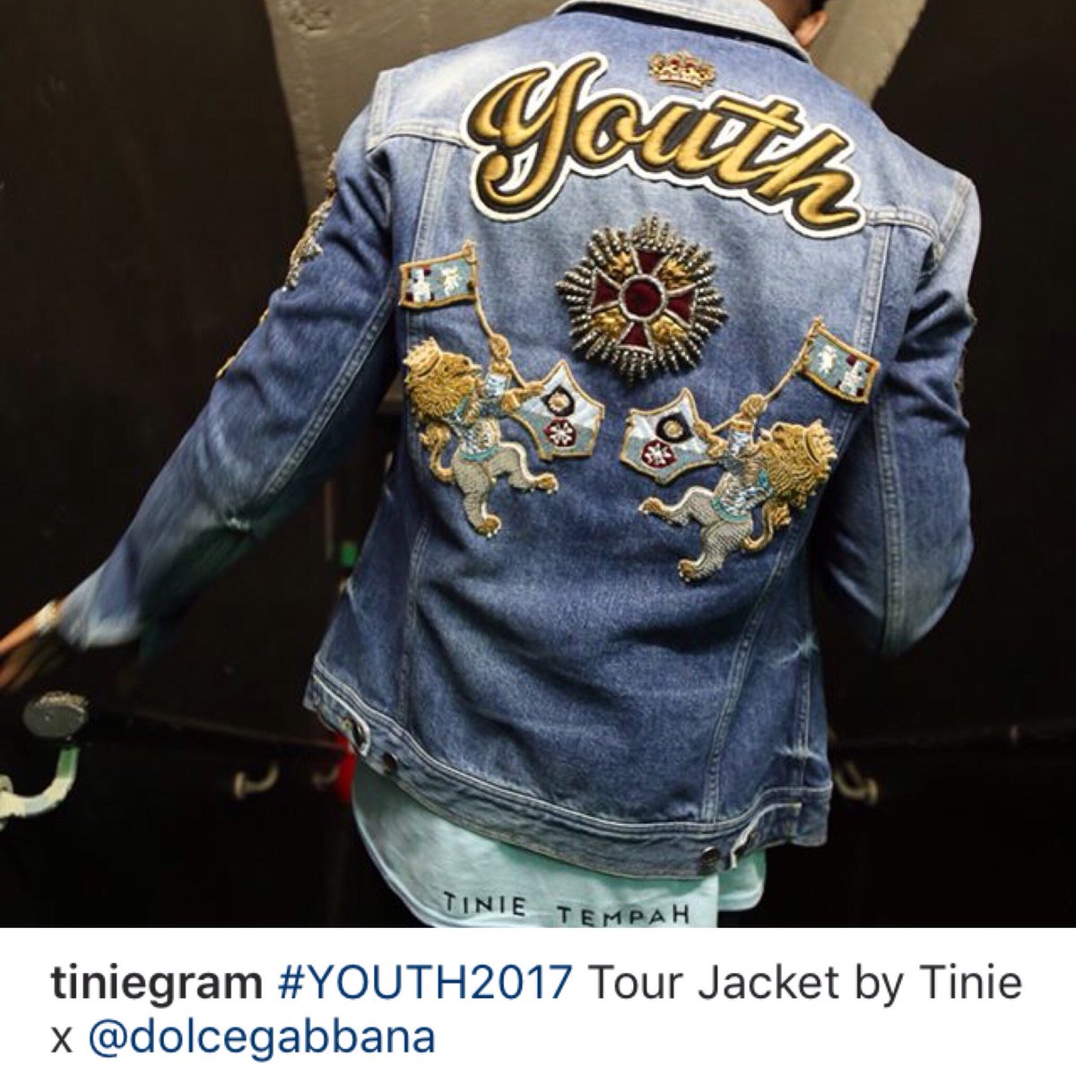 .@TinieTempah collabs with <a href="/dolcegabbana/">Dolce&Gabbana</a> for this custom piece 🍝
#YOUTH dropping 31st March!