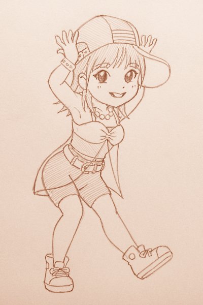 「21時までのシンデレラももち 」|明日桧のイラスト