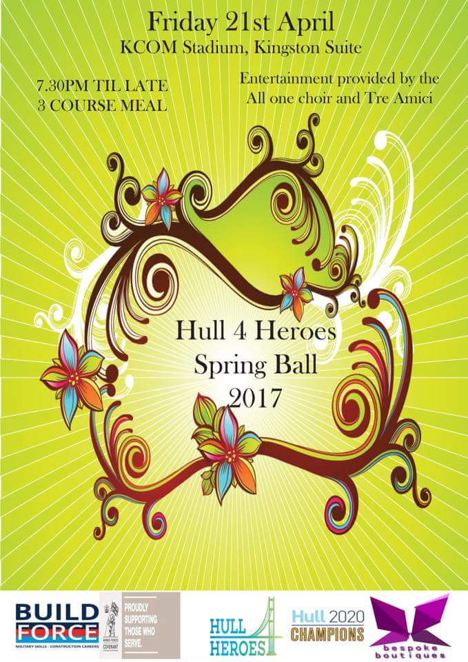 jamberryuksarah's tweet photo. @hull4heroes #SpringBall #comingsoon to the #KCOM awesome entertainment from @TreAmici &amp; @AFOHullBev see you there! #Hull2017 #hull4heroes https://t.co/qbtvSN4Ato