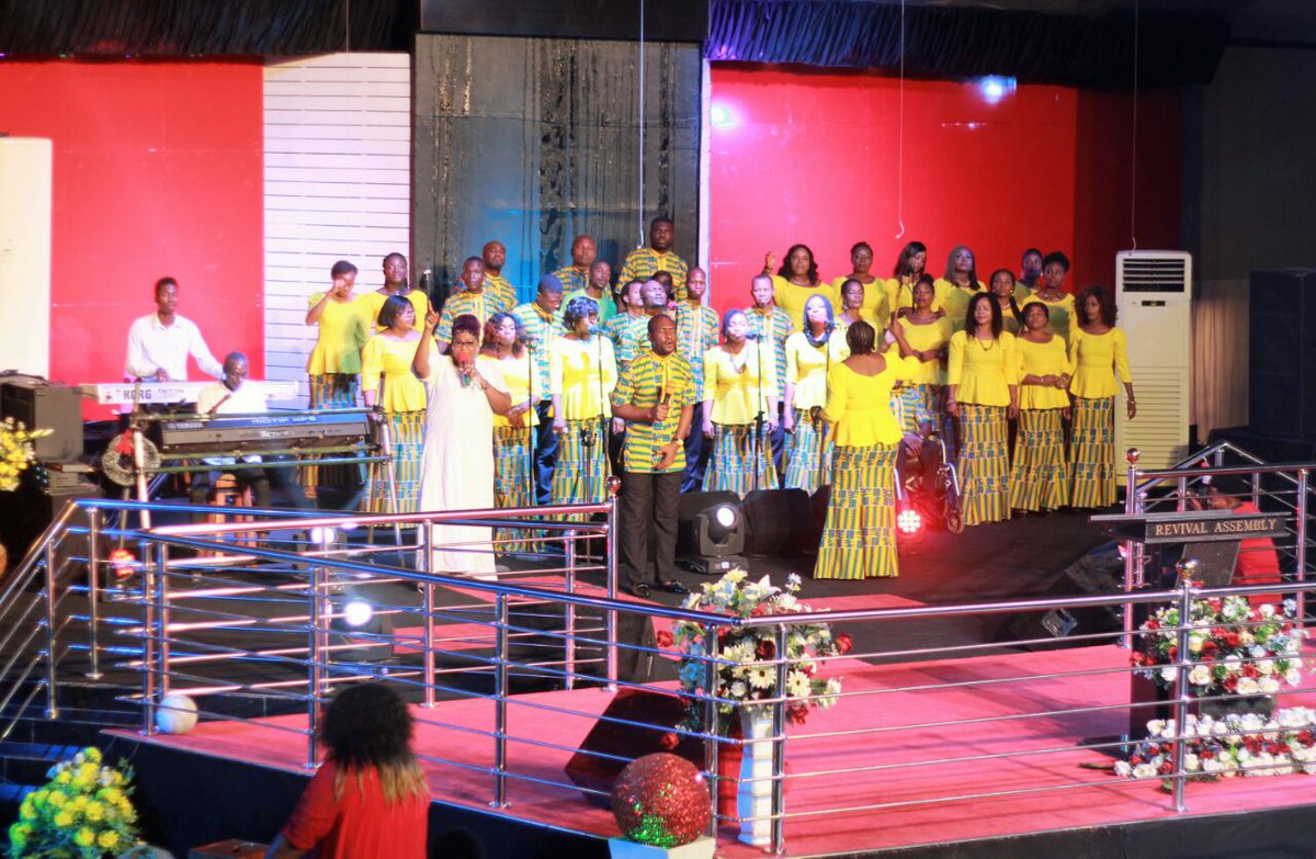 RevivalAssembly's tweet photo. Higher dimension choir declaring God's greatness #RAsundayservice https://t.co/hdFJonHdQl