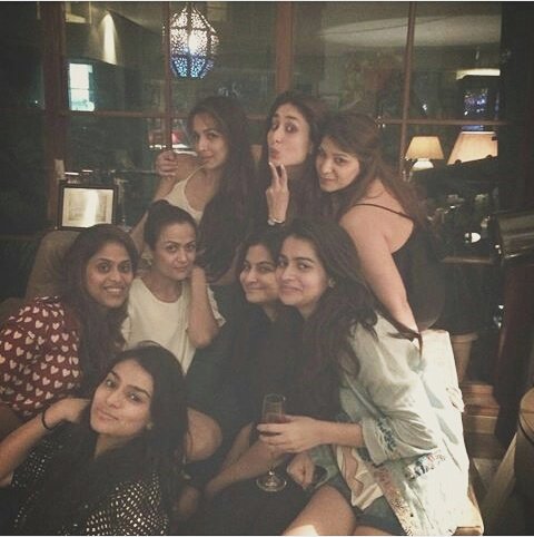 My cutie Bebo at Rhea Kapoor\s birthday bash   | happy birthday Rhea! 