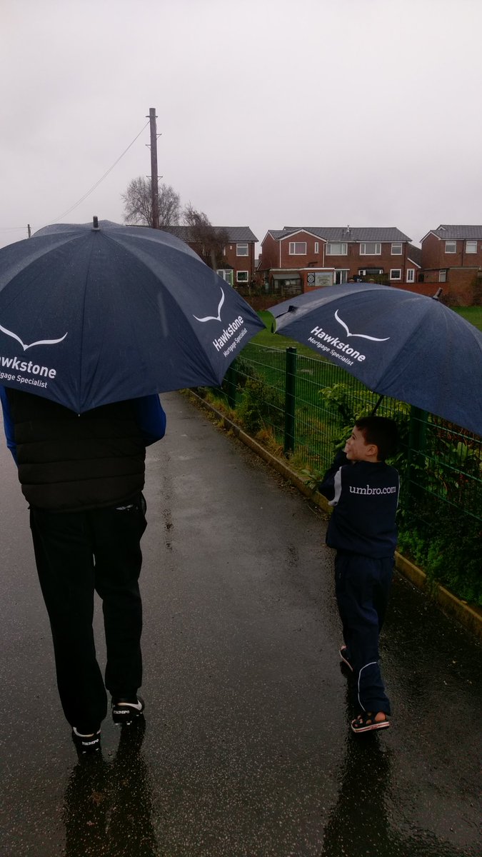 HawkstoneFS's tweet image. Impressively wet morning @TraffordMv good job we went prepared. #bestclubintheworld