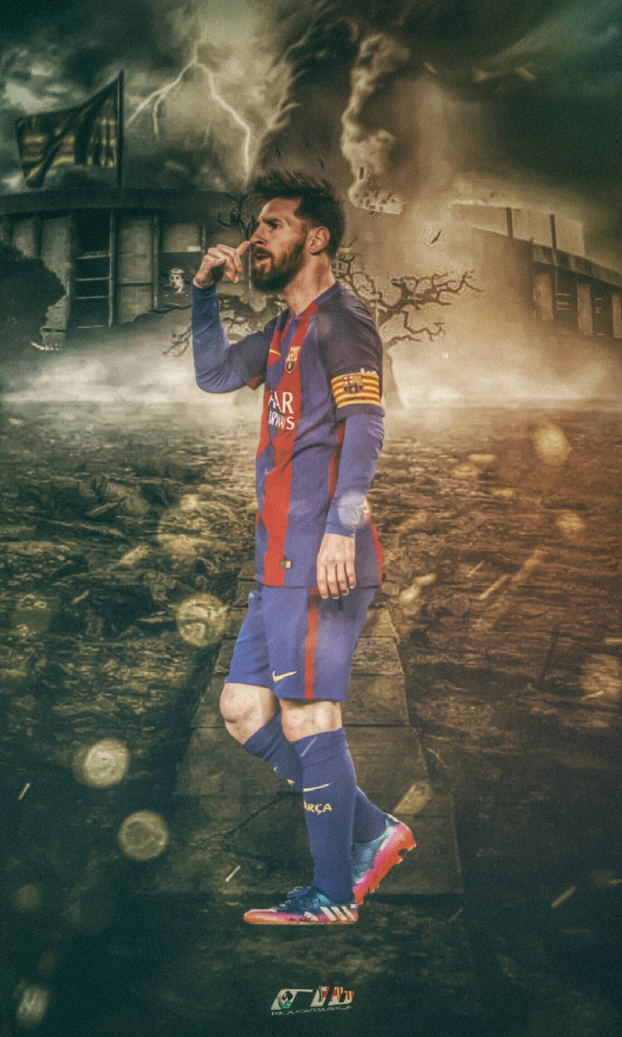 IG: @mediacules_ on Twitter: "Wallpaper: Lionel Messi. [by @riolovebarca] https://t.co/AGGAssKWSC"