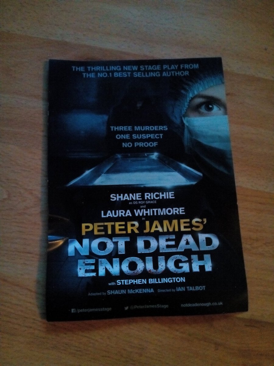 kimhutchings331's tweet photo. Had a nice but thrilling evening at @Bristolhipp last night,if you like crime drama then see this.#Notdeadenough #BYLH https://t.co/sTH6IasWP1