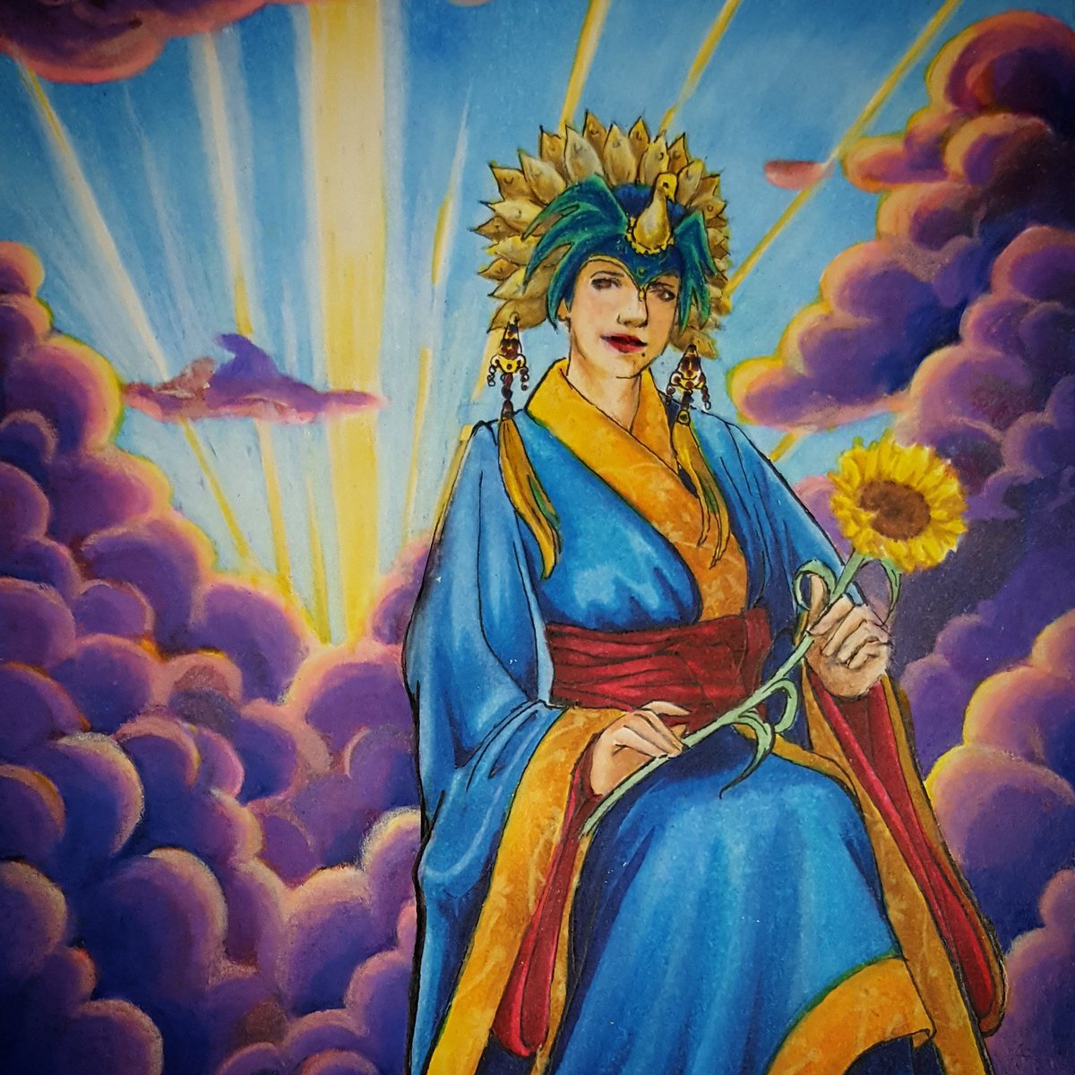 Megscellaneous's tweet photo. Finished commission. #cosplay #fanart #drawing #art #kimono #prismacolor #copicmarker https://t.co/JeCnzBAZvF