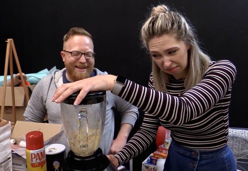Mythical's tweet photo. How to make chicken sandwich churros? Watch #GoodMythicalCrew! https://t.co/5J4ZadyU0n https://t.co/2YhDmRxTvr