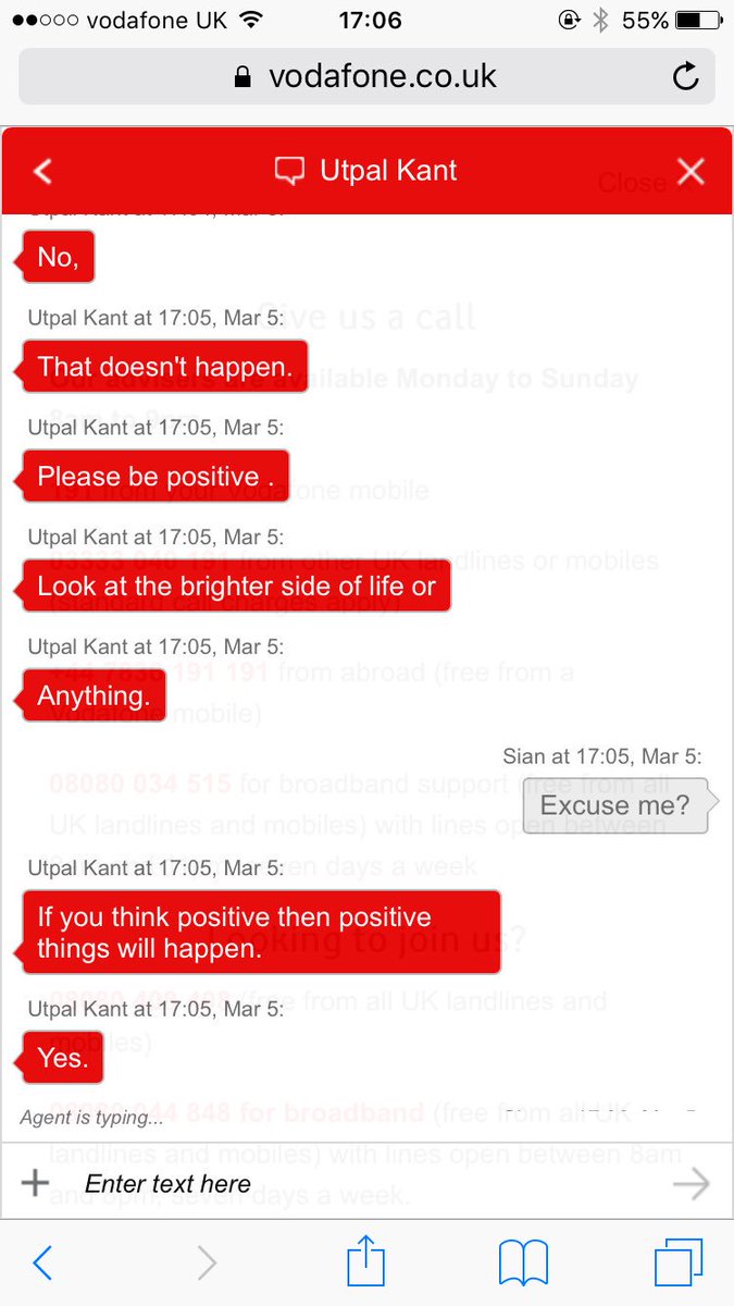 cbEnigma's tweet image. Very unprofessional of @VodafoneUK  to say just think positive when you're having problems with your account because of them