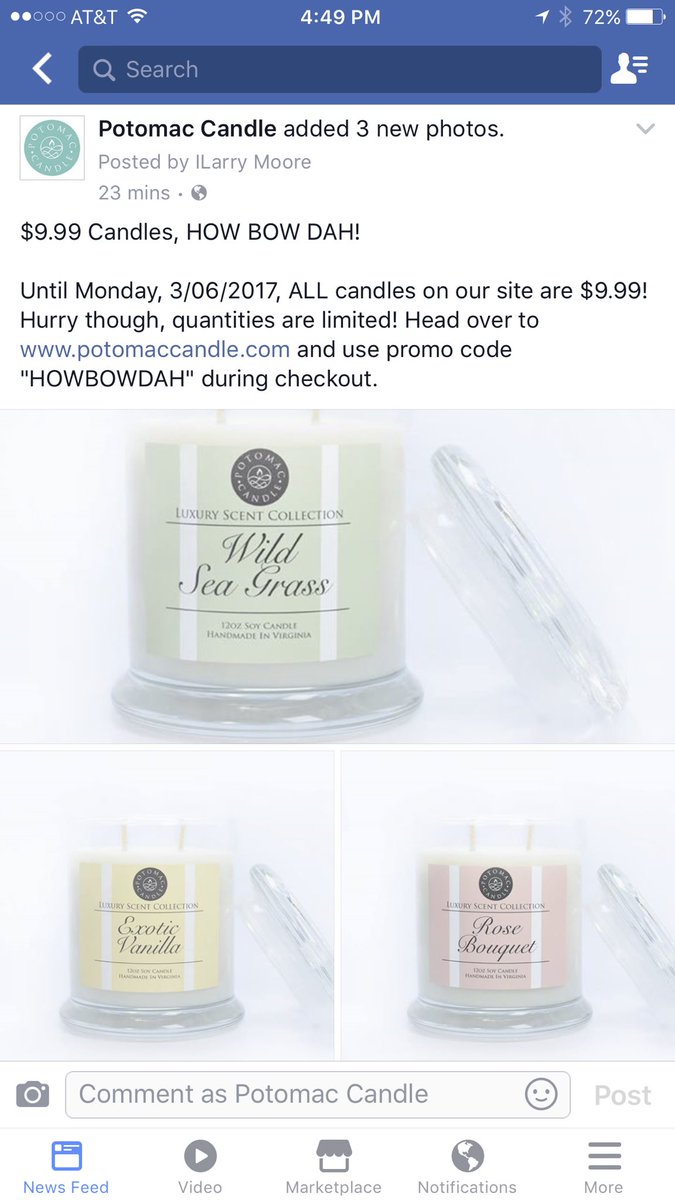PotomacCandle's tweet photo. Huge #sale on all #soycandles! Visit https://t.co/t2W2d2QB6k to purchase. https://t.co/Bf7q56dFow