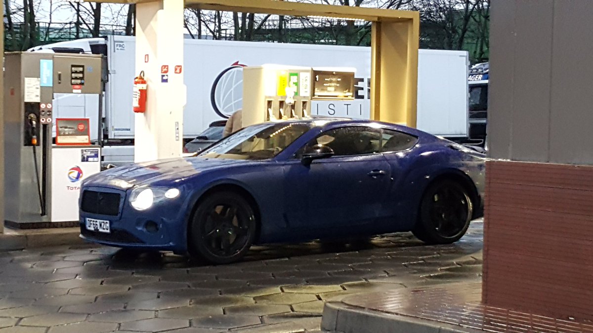 GraafAlbert's tweet image. Somewhere in Germany the new Bentley Continental just back from testing in Sweden on her way home!!!!