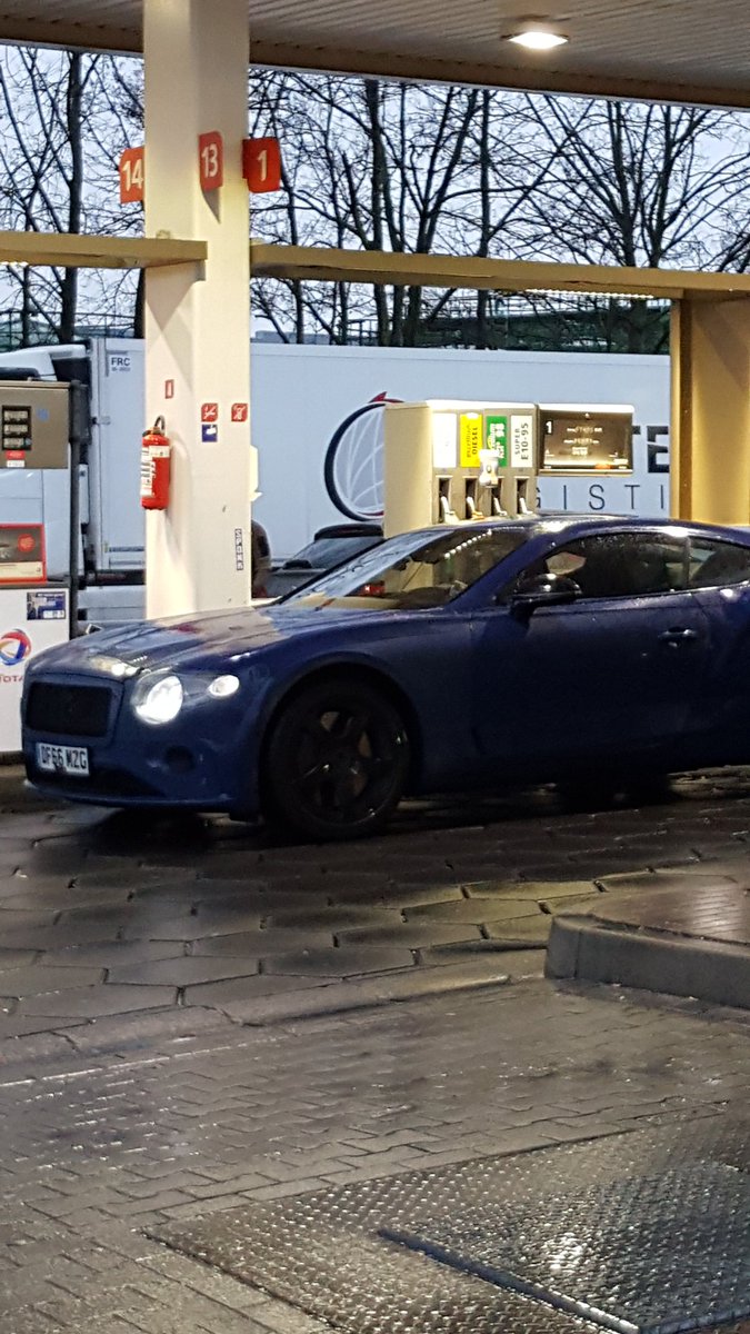 GraafAlbert's tweet image. Somewhere in Germany the new Bentley Continental just back from testing in Sweden on her way home!!!!