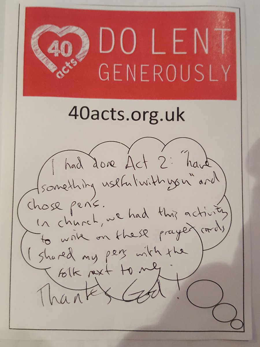 AshLeightonPlom's tweet image. @40acts #40acts #DoLentGenerously #HandyAndHelpful #BePrepared