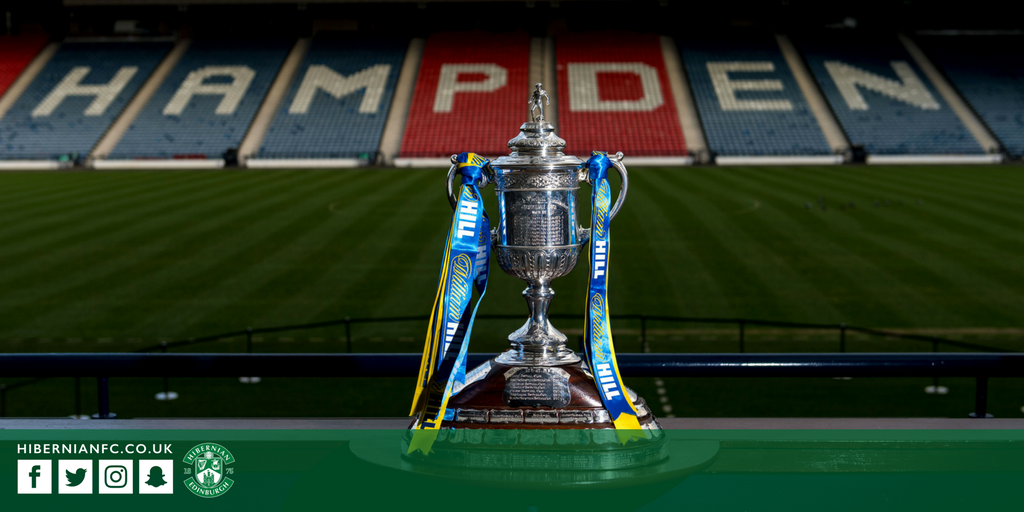HibernianFC's tweet photo. Hibernian will face Aberdeen in the William Hill Scottish Cup Semi Final. The tie will be played on the weekend of 22/23 April https://t.co/Ck9dapzwld