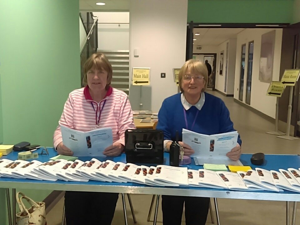 HCFMSD's tweet image. Very important Festival stewards, Jane &amp;amp; Mavis, awaiting the afternoon rush at HHSchool. Couldn&apos;t do it without them
#HCFMSD