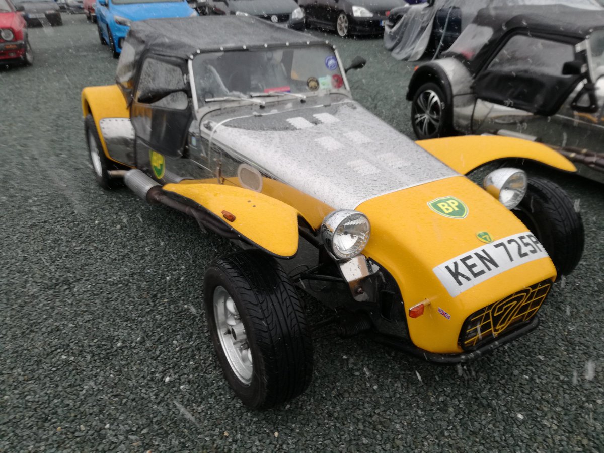 SamWillisC7's tweet photo. Always nice to see a couple of #Sevens brave the snow and rain to attend #BreakfastClub at the #BritishIronWorkCentre https://t.co/Sf43HmK75X