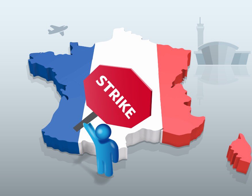 Αποτέλεσμα εικόνας για New air traffic control strike wave in France could result in more than 1,000 flight cancellations