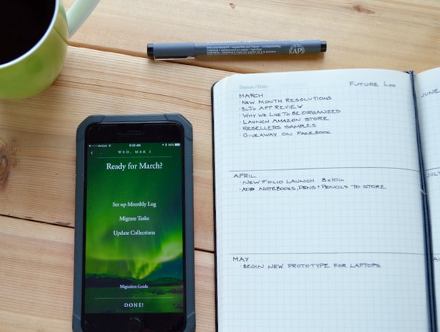 OriginalMaker's tweet image. Review of the new Bullet Journal Companion App is up! #bulletjournal #bujo #bulletjournalcompanion @rydercarroll originalcontentbooks.com/blog/bullet-jo…