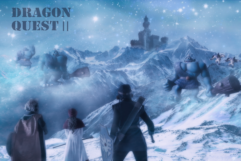 Shin 長く厳しい洞窟を抜けた先の真っ白な雪に覆われた台地 ロンダルキア そこはまさに魔境であった Dq ローレシアの王子 くろさん サマルトリアの王子 きのこさん ムーンブルクの王女 明鈴さん Dq