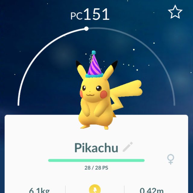 PokemonGOLATAM's tweet photo. Ya atraparon a su Pikachu festivo en #PokemonGO? No se queden sin el suyo! El evento es hasta el 6 de Marzo🎉 https://t.co/eWlu2pDQ7j